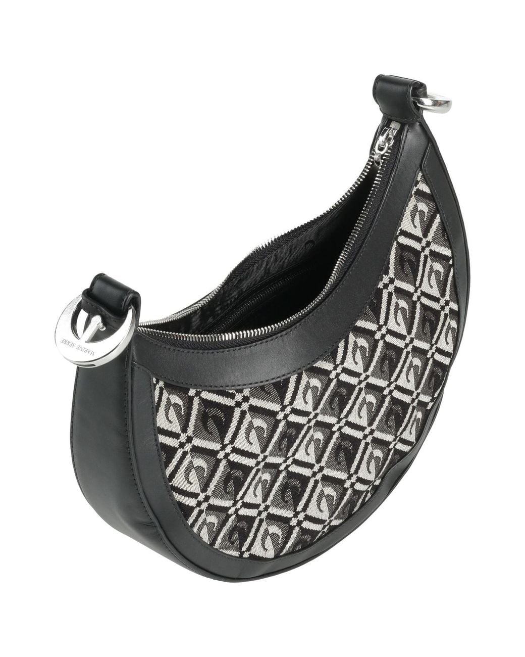 MARINE SERRE Black Cross-Body Bag Cotton, Polyester, Leather
