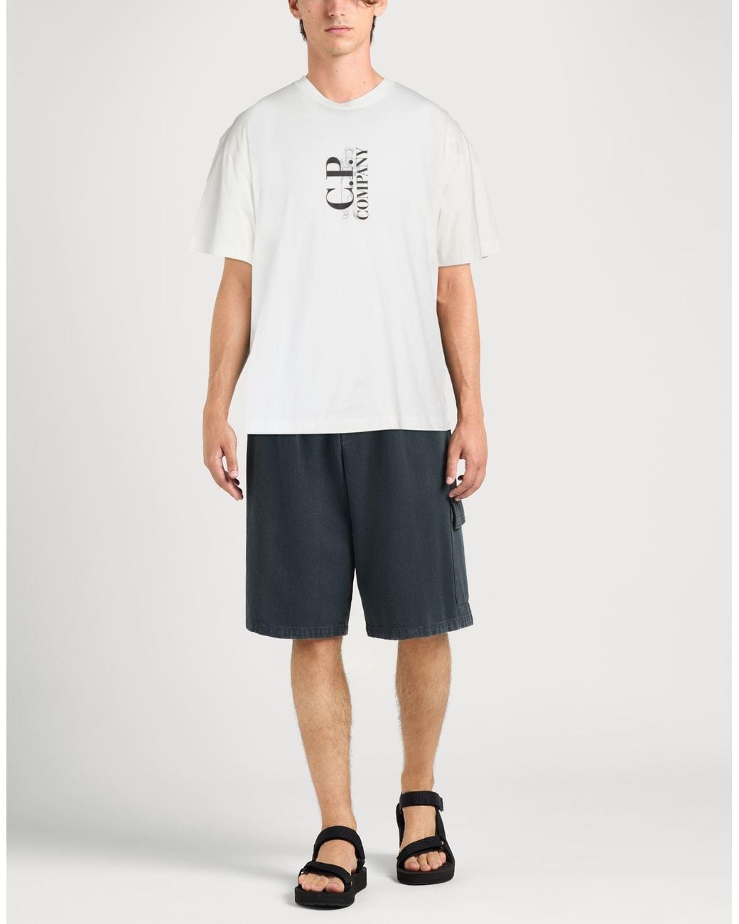 C P Company White T-Shirts for men