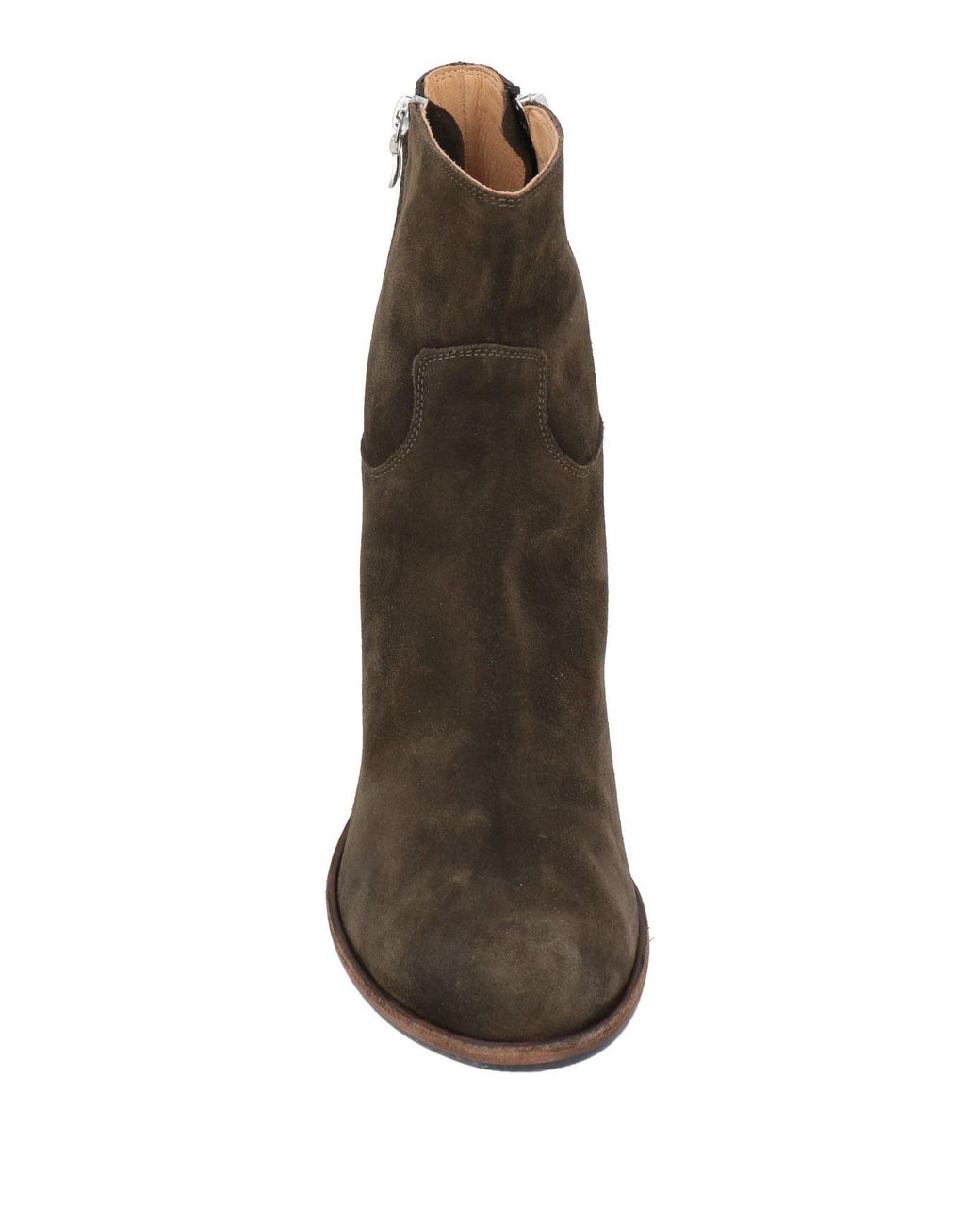 Ink Brown Ankle Boots Leather