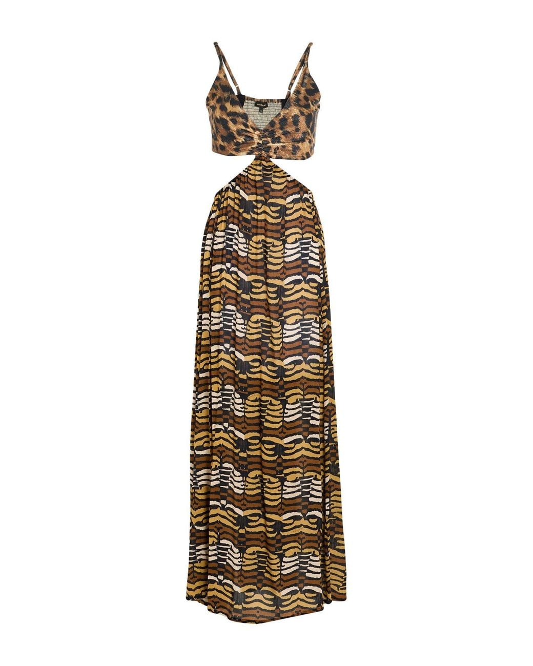 Miss Bikini Metallic Maxi Dress Polyester, Polyamide, Elastane