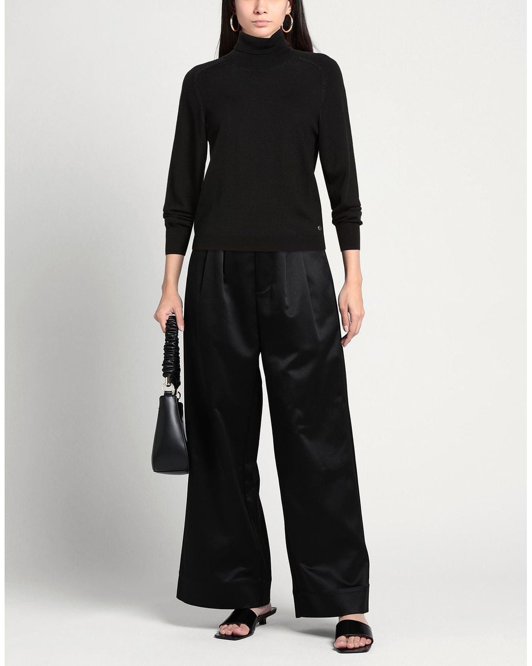 Xandres Black Turtleneck