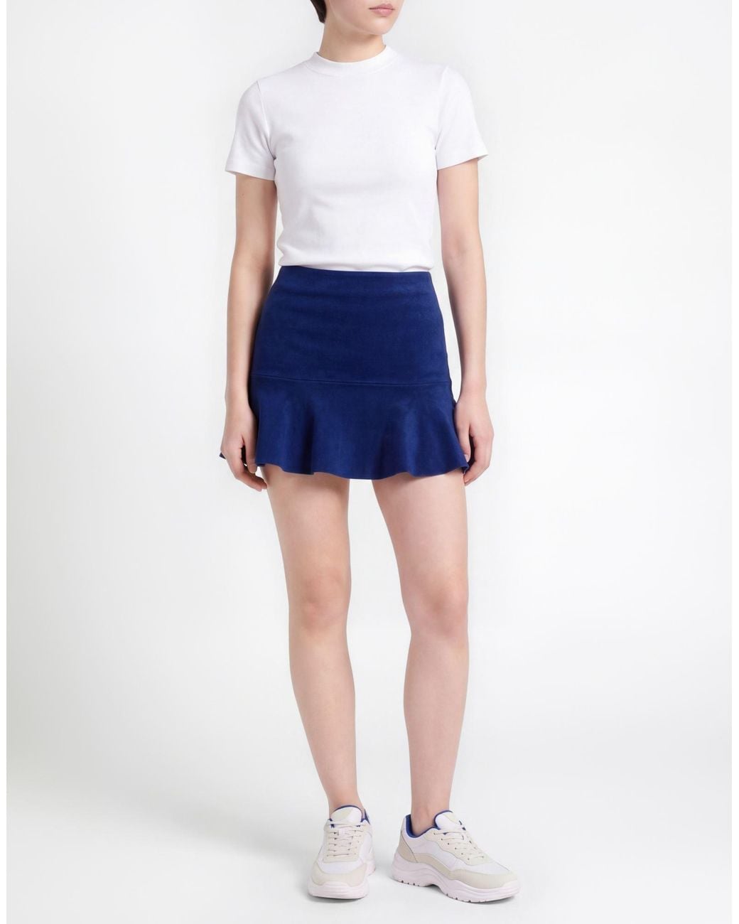 Isabel Marant Blue Mini Skirt Viscose, Polyamide