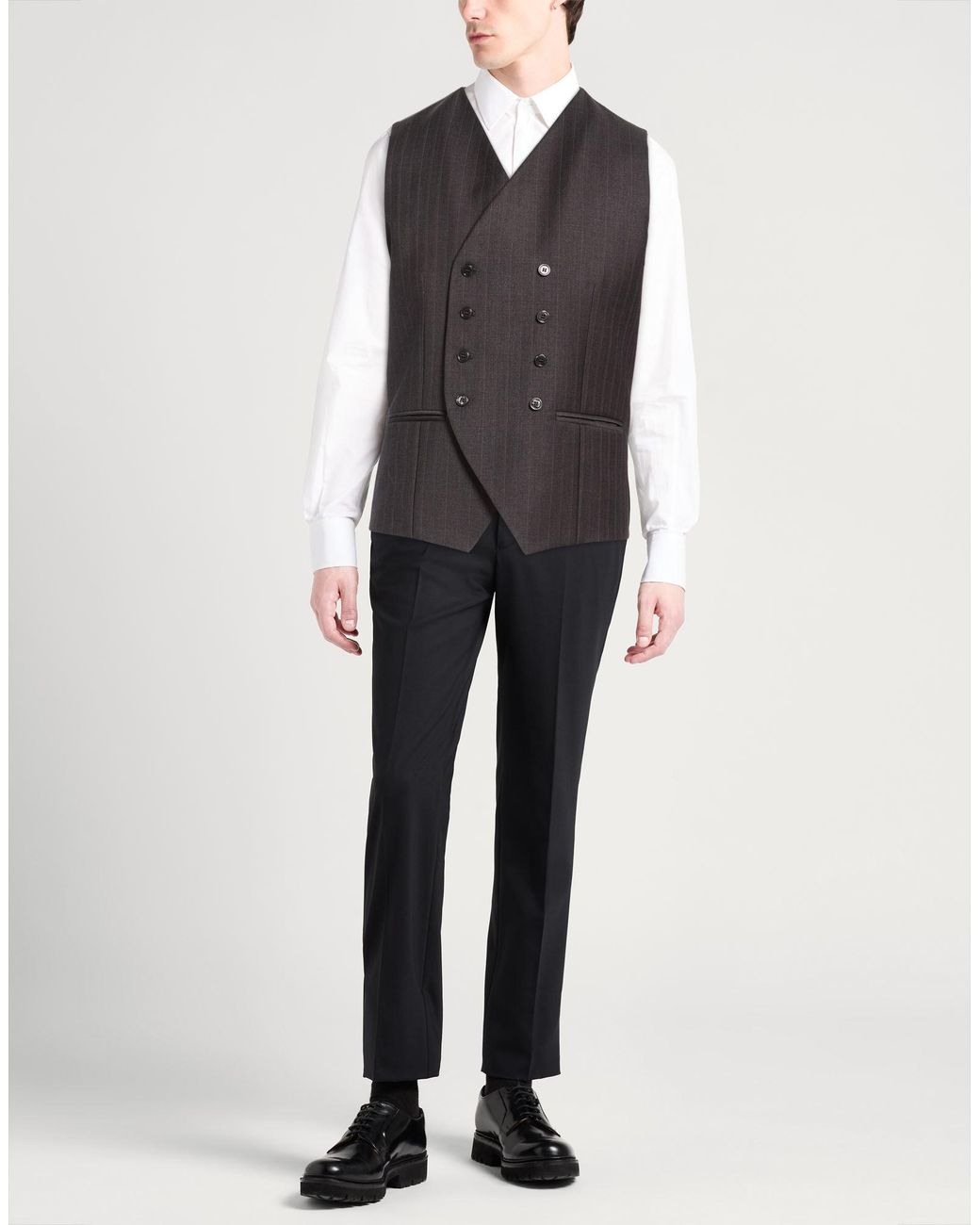 Daniele Alessandrini Gray Waistcoat for men