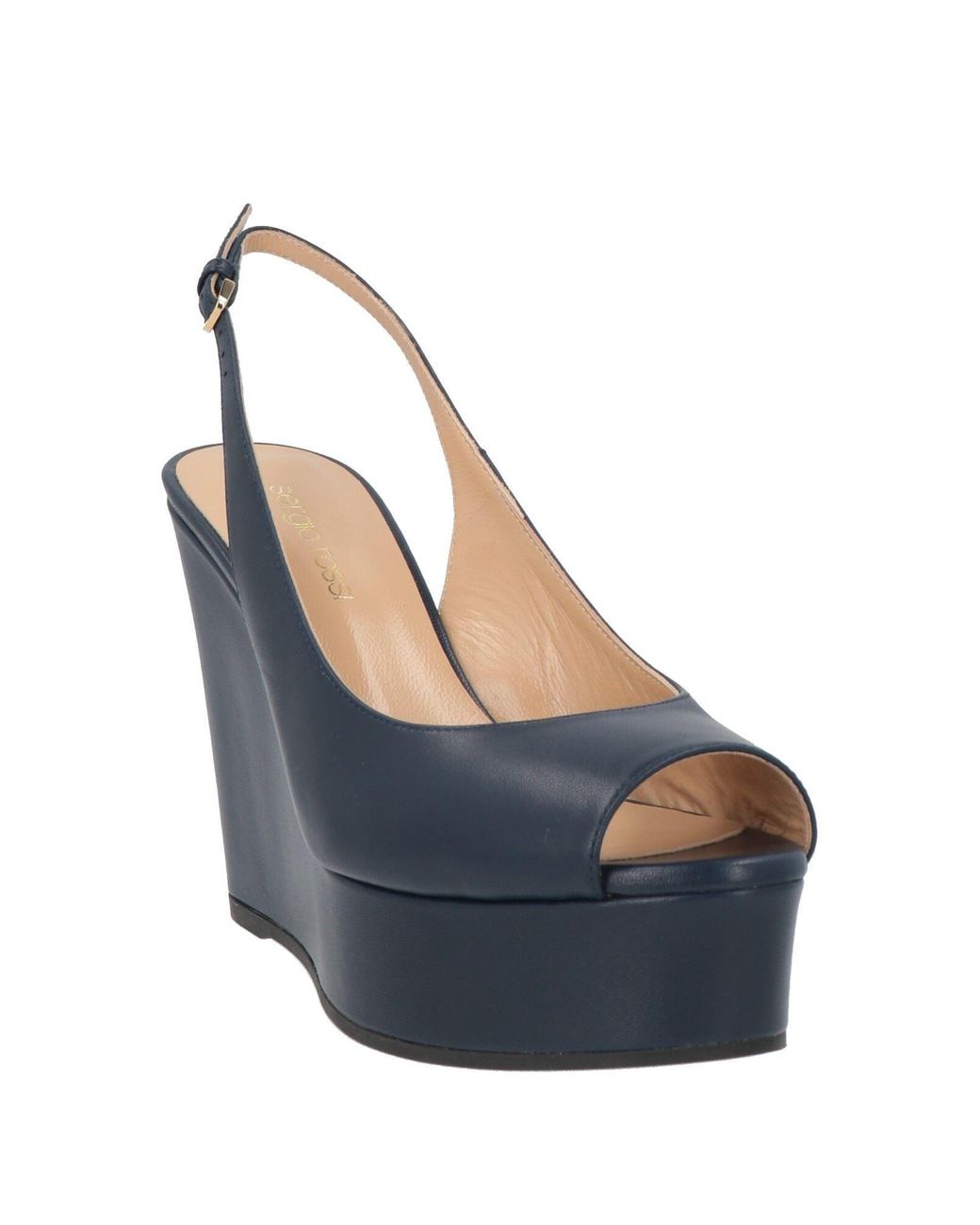 Sergio Rossi Blue Sandals Leather