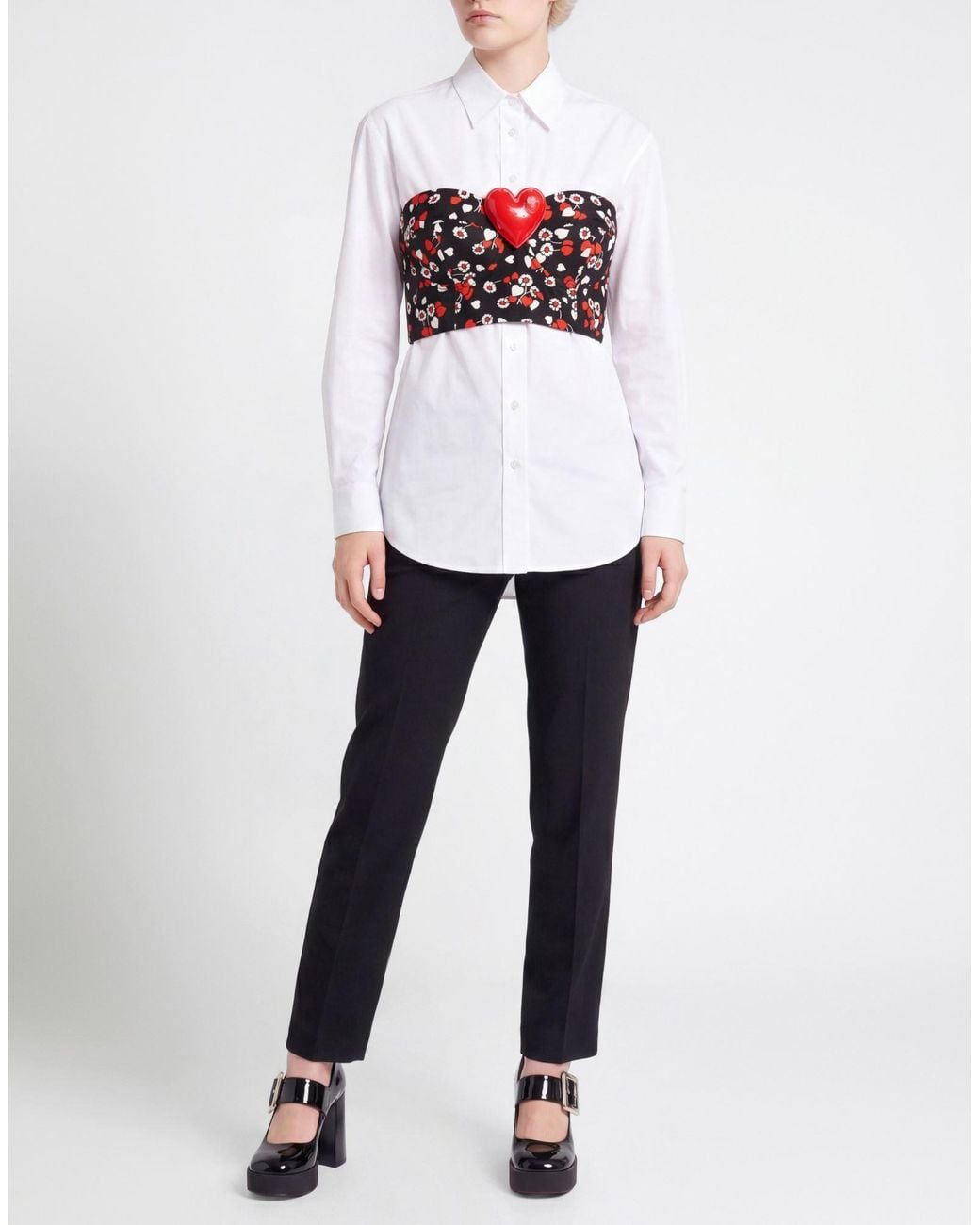Moschino Red Top Cotton, Viscose