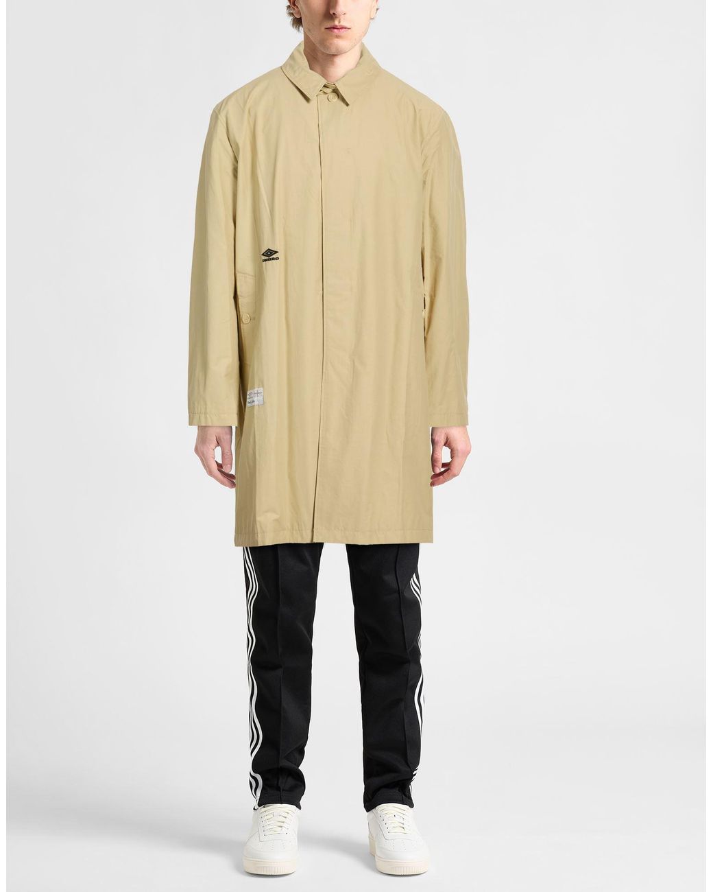 Umbro Natural Sand Overcoat & Trench Coat Nylon for men