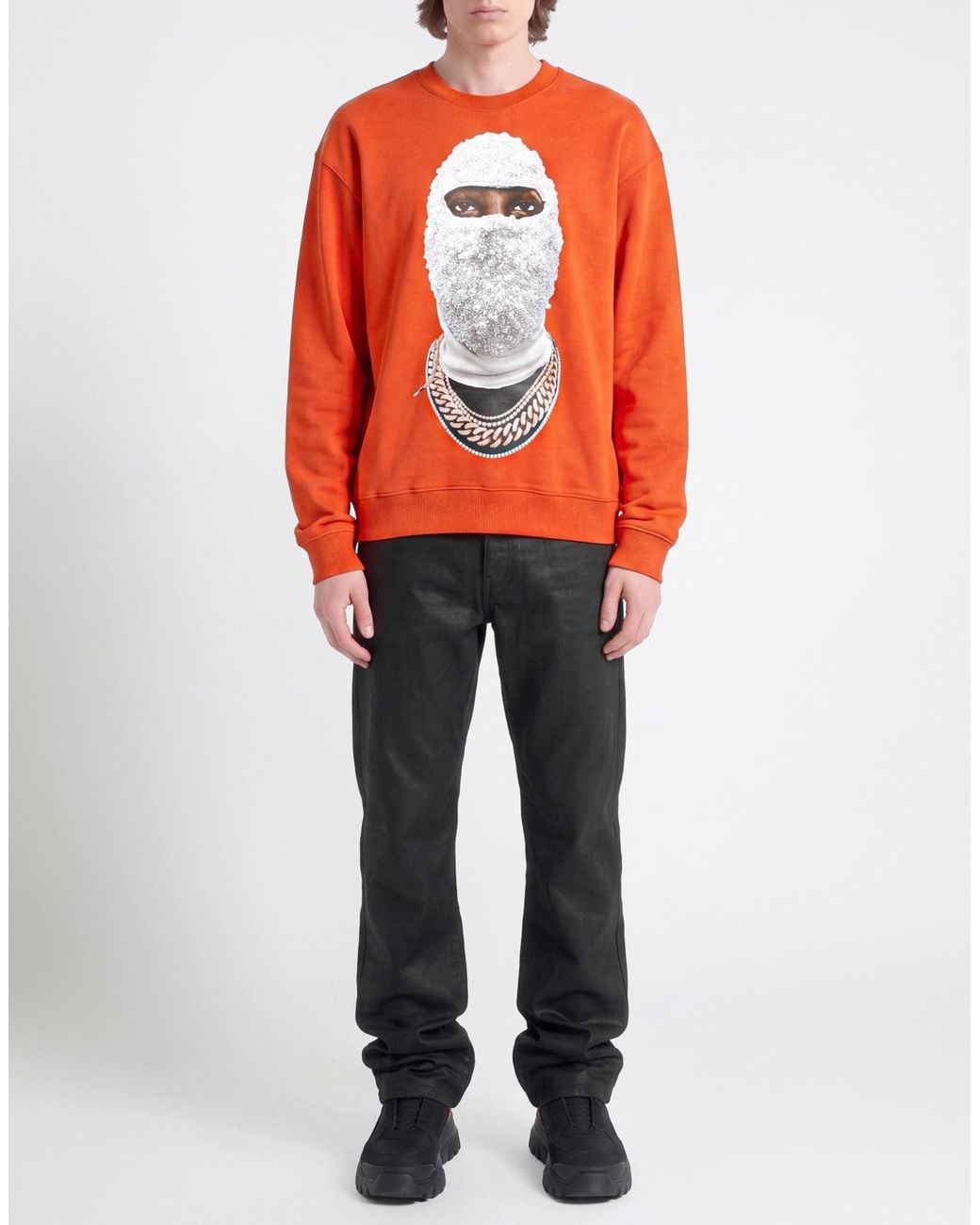 Ih Nom Uh Nit Orange Sweatshirt Cotton for men