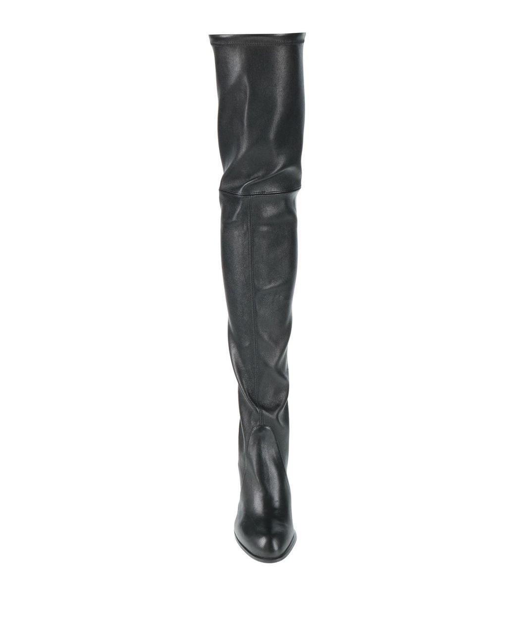 Stuart Weitzman Black Boot Leather