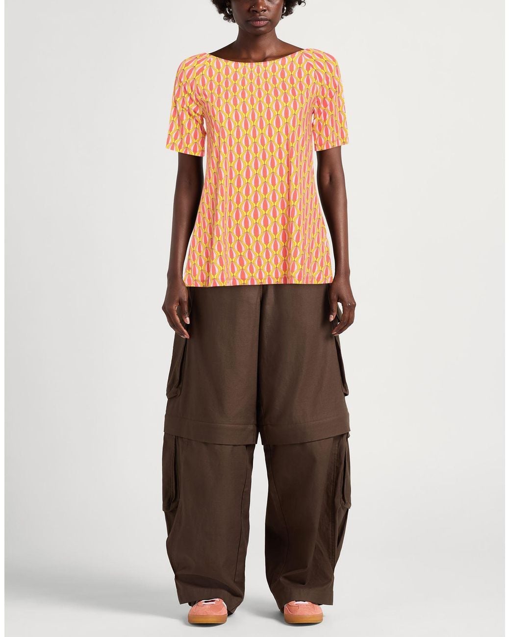 Maliparmi Orange T-Shirt Polyamide, Elastane