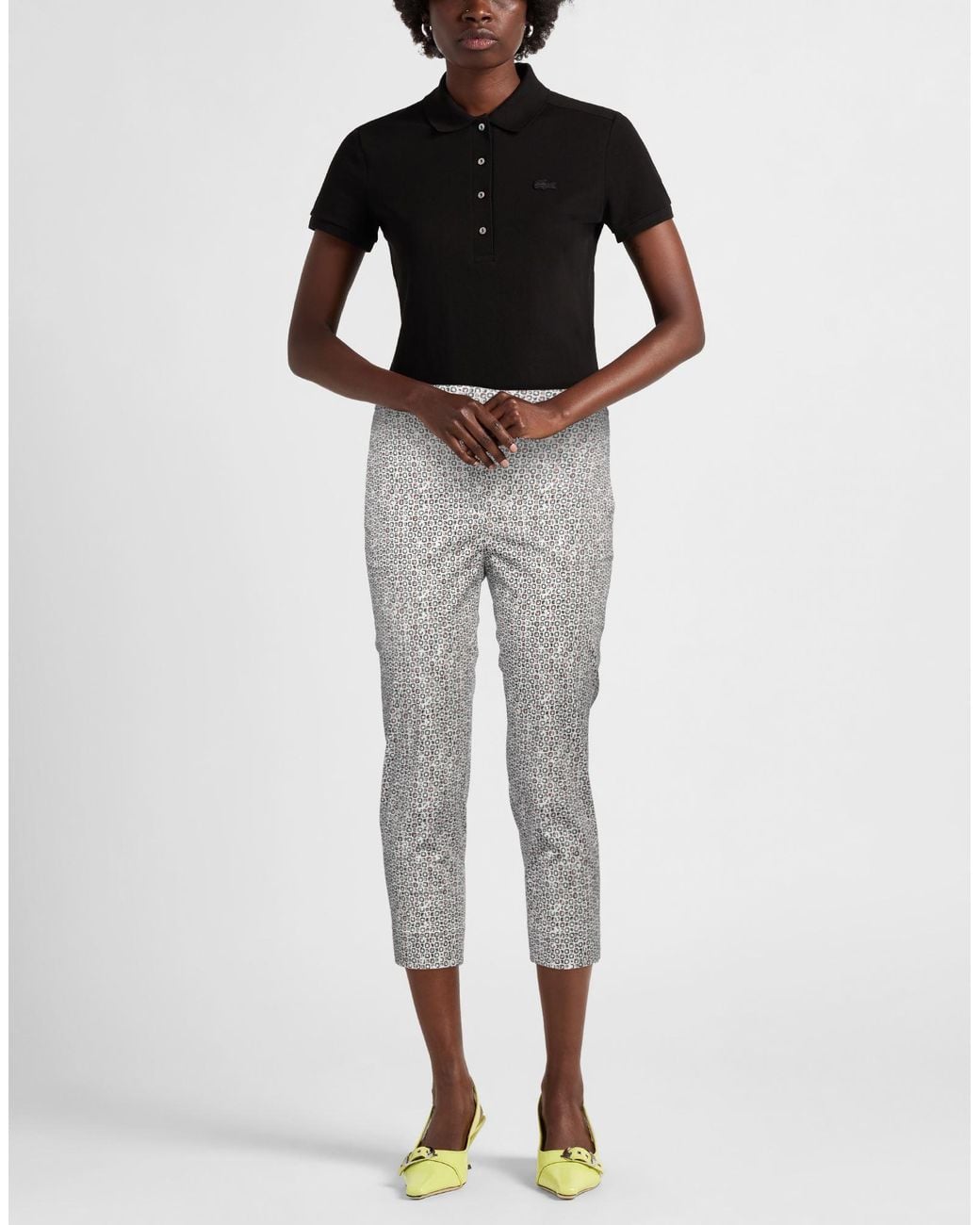 Peserico Gray Pants Cotton, Elastane