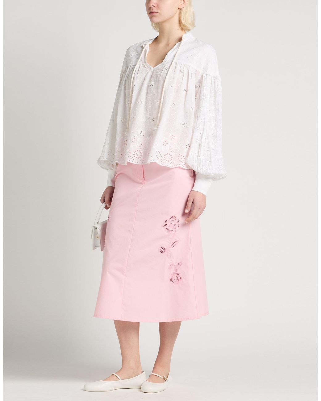 Twinset Pink Midi Skirt