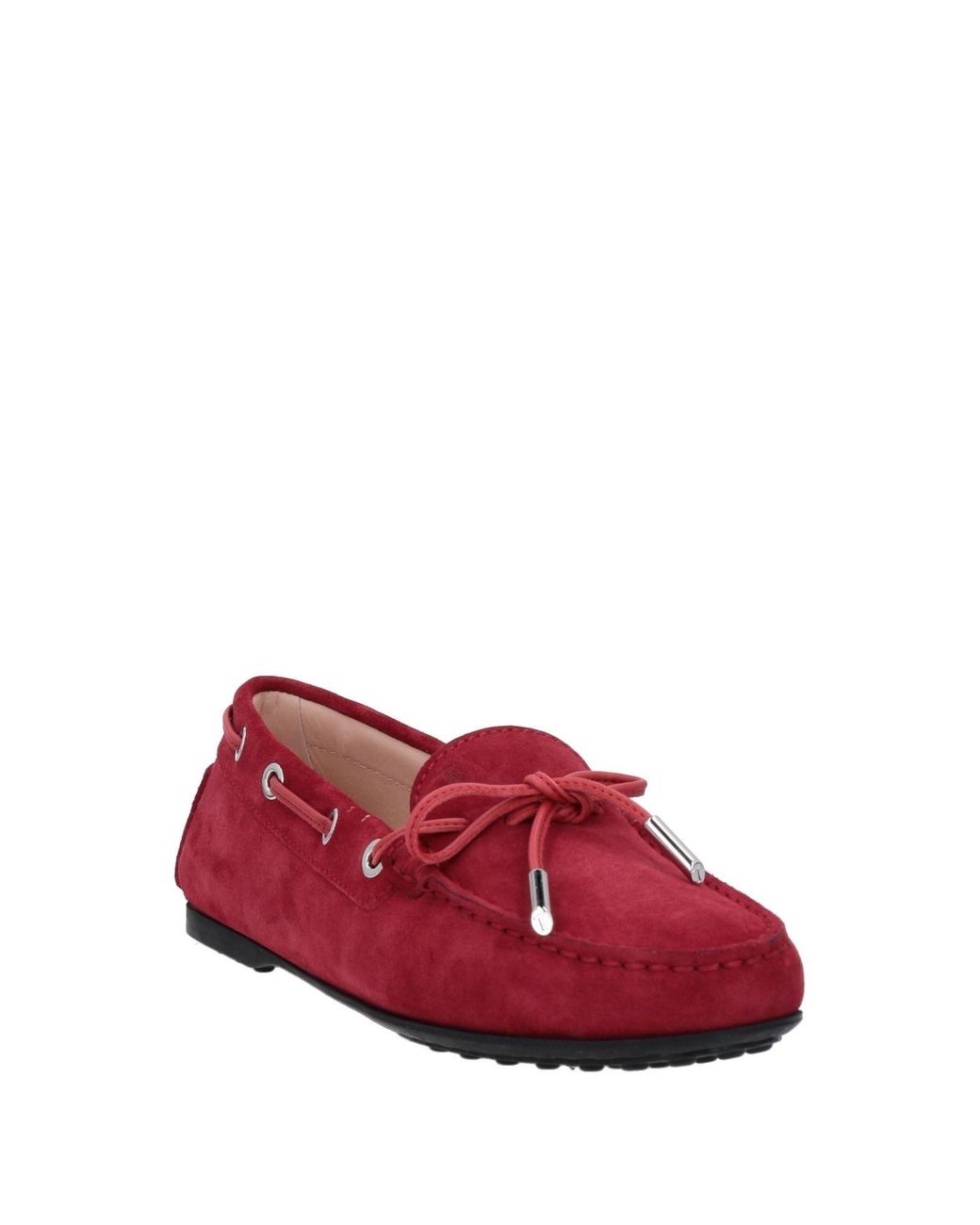 Tod's Red Loafers