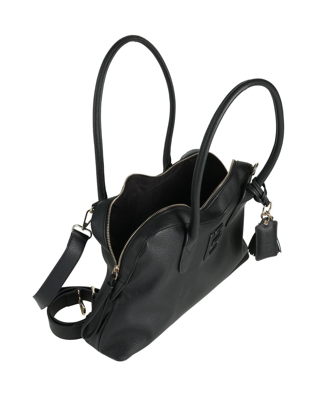 La Fille Des Fleurs Black Shoulder Bag