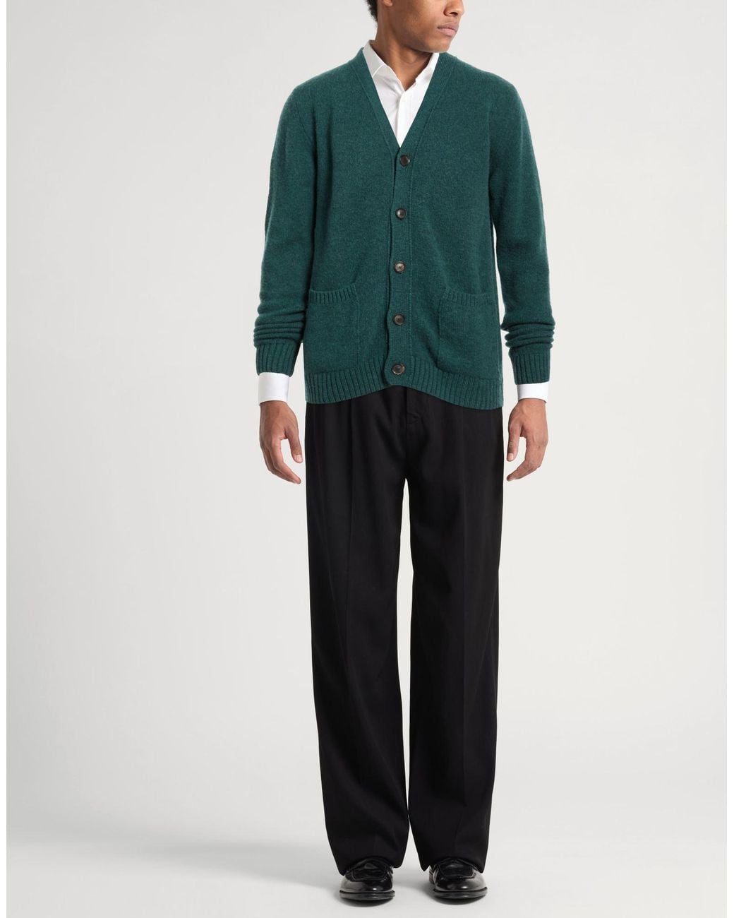 Roda Green Dark Cardigan Wool for men