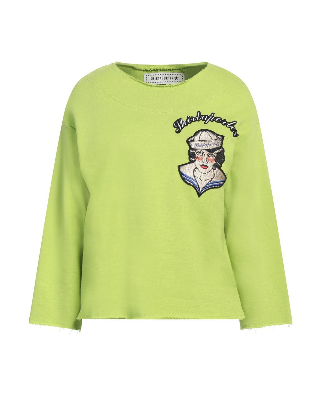 Shirtaporter Green Sweatshirt Cotton