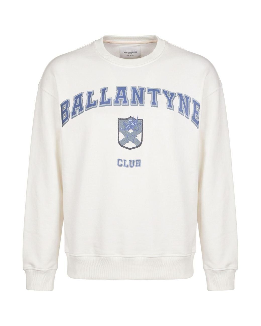 Ballantyne White Sweatshirt Cotton