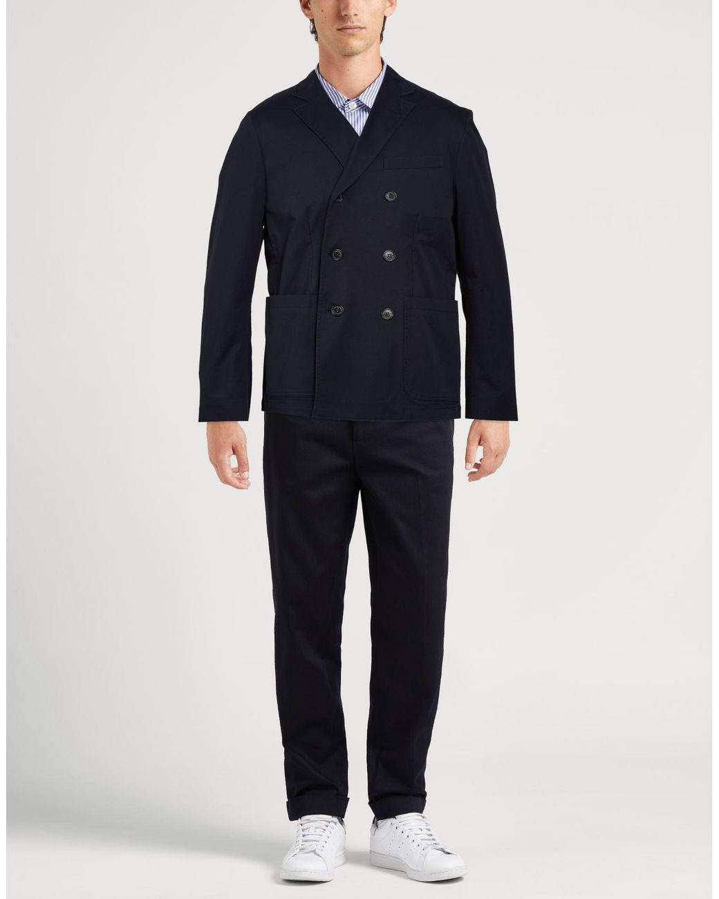 Brooksfield Blue Blazer Cotton, Elastane for men