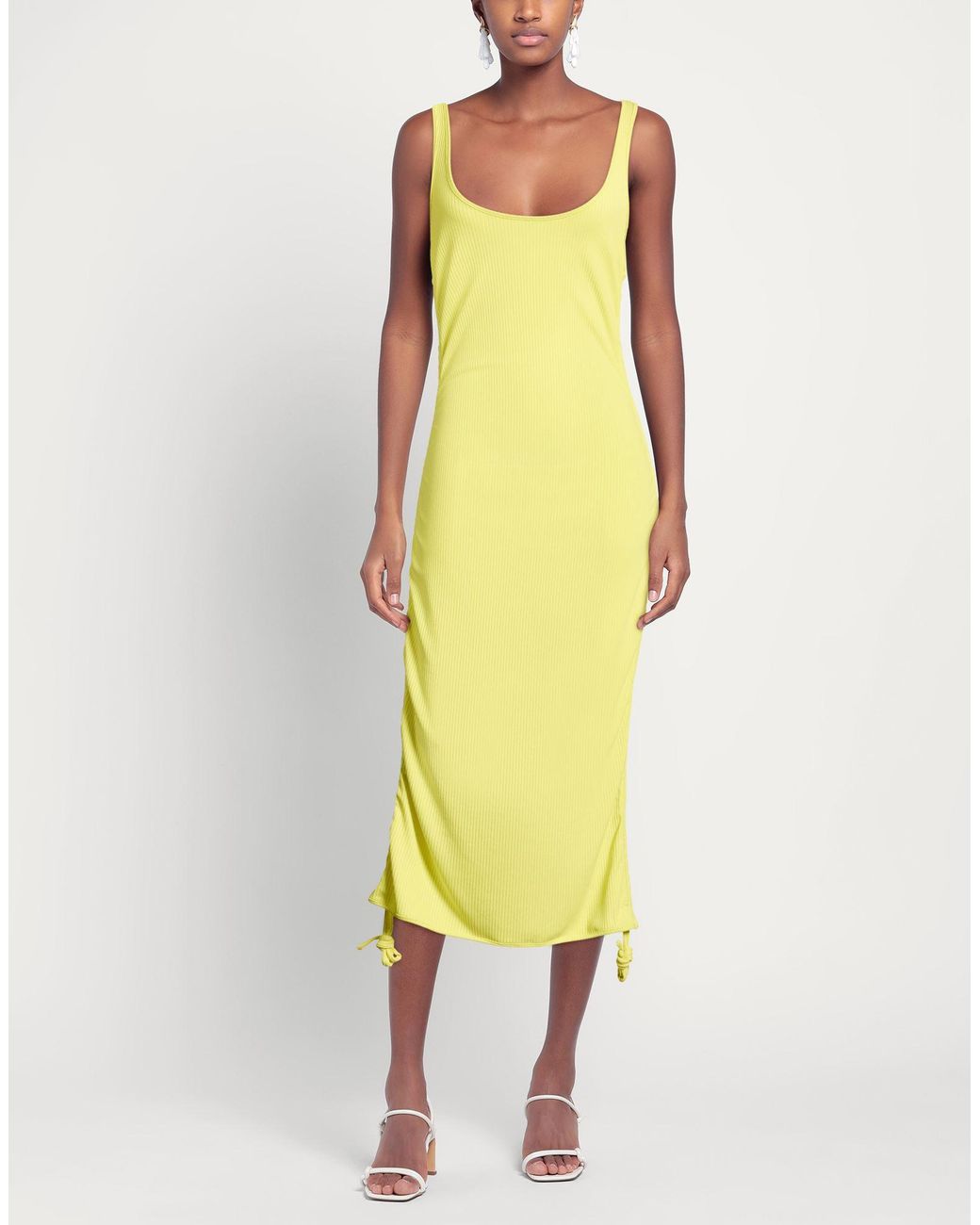 House of Amen Yellow Midi Dress