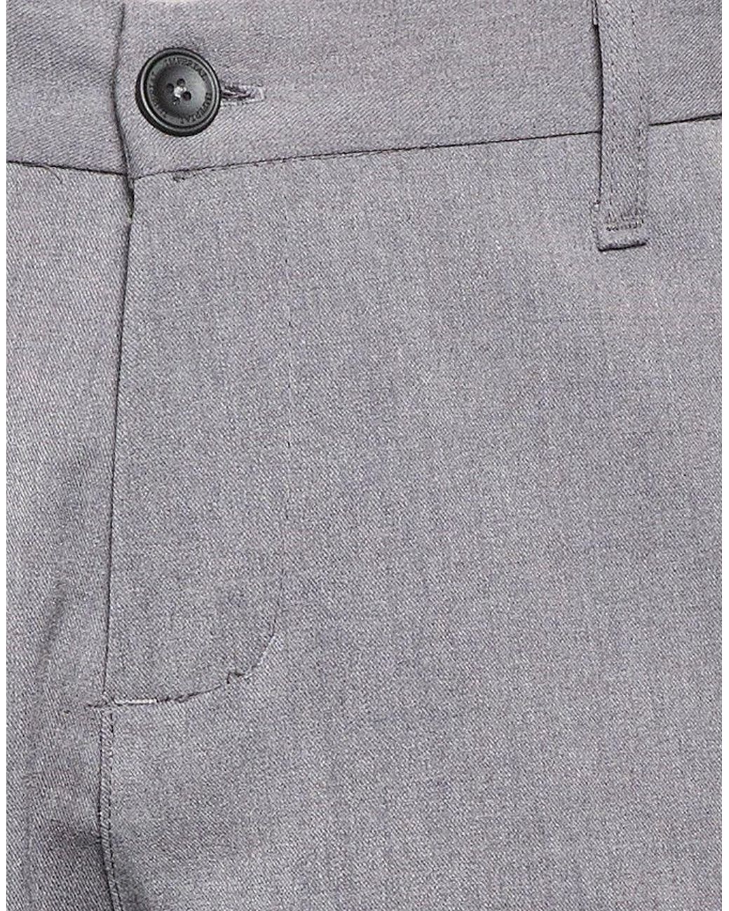 Imperial Gray Pants Polyester, Viscose, Elastane for men