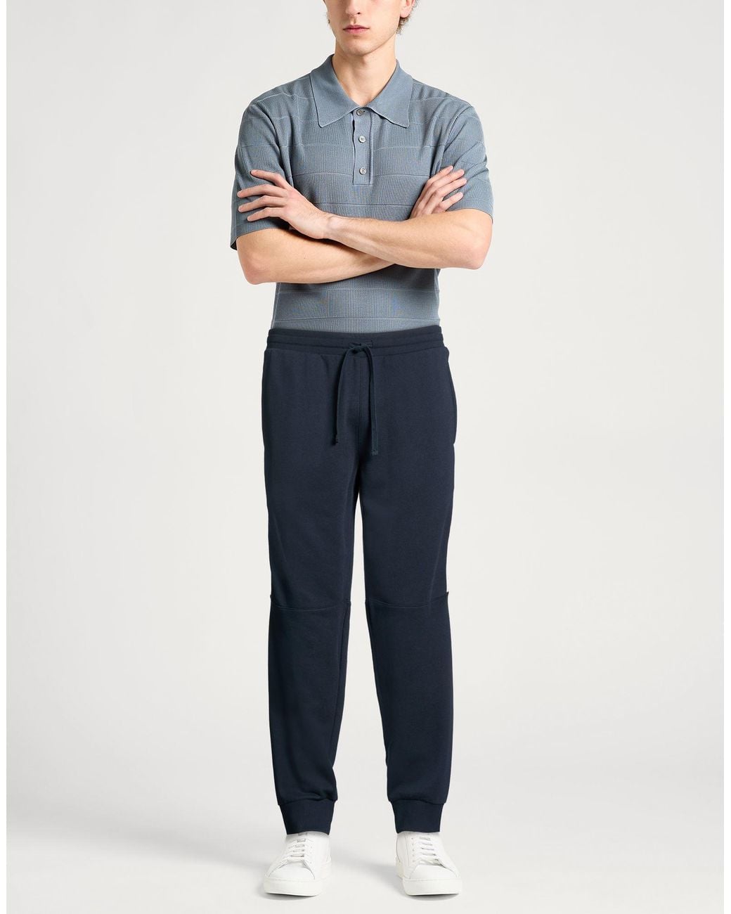 Emporio Armani Blue Trouser for men