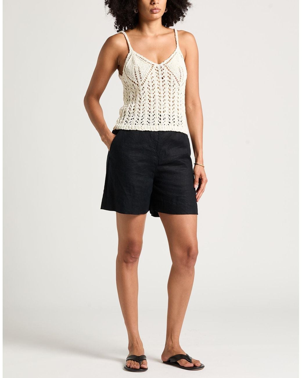 Top Rohe de color White