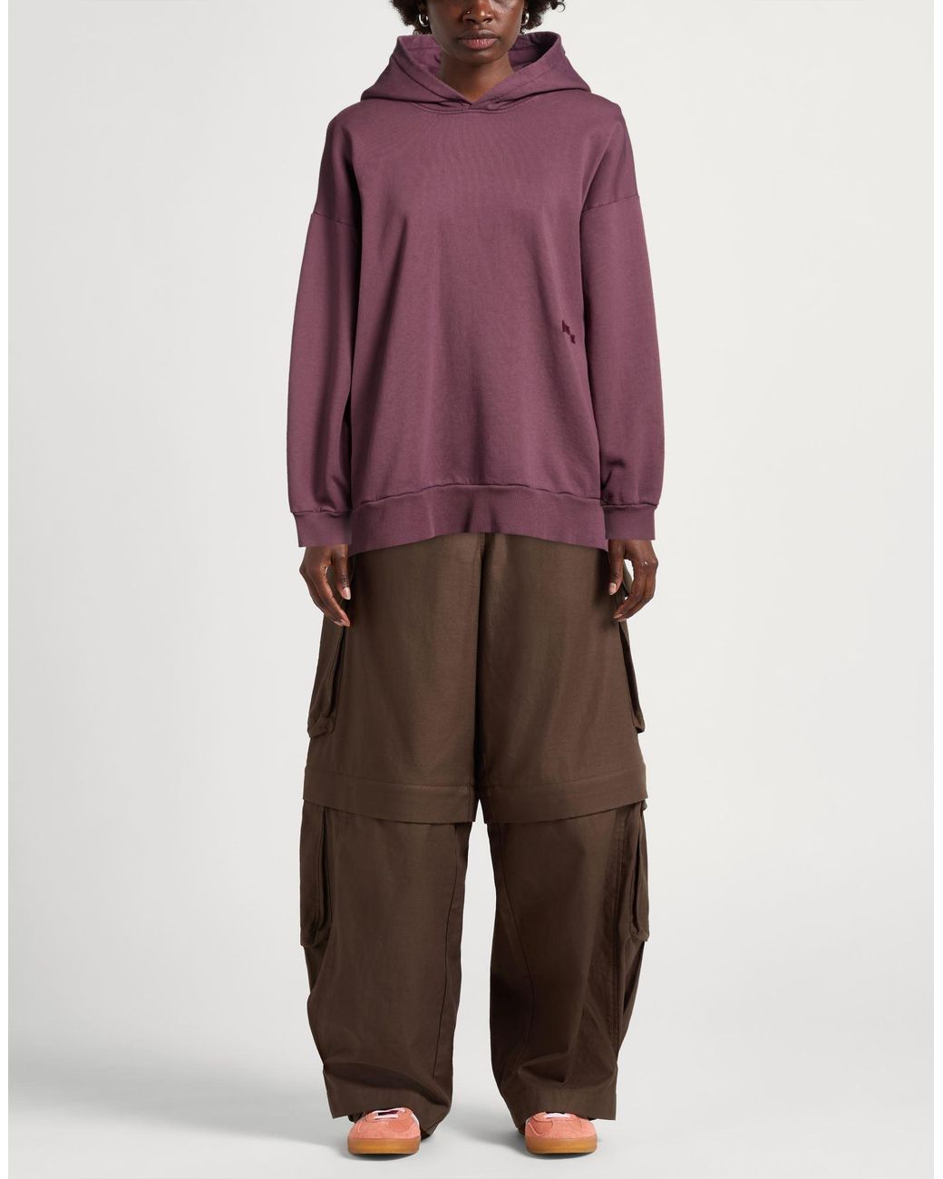 ICON DENIM Purple Sweatshirt Cotton