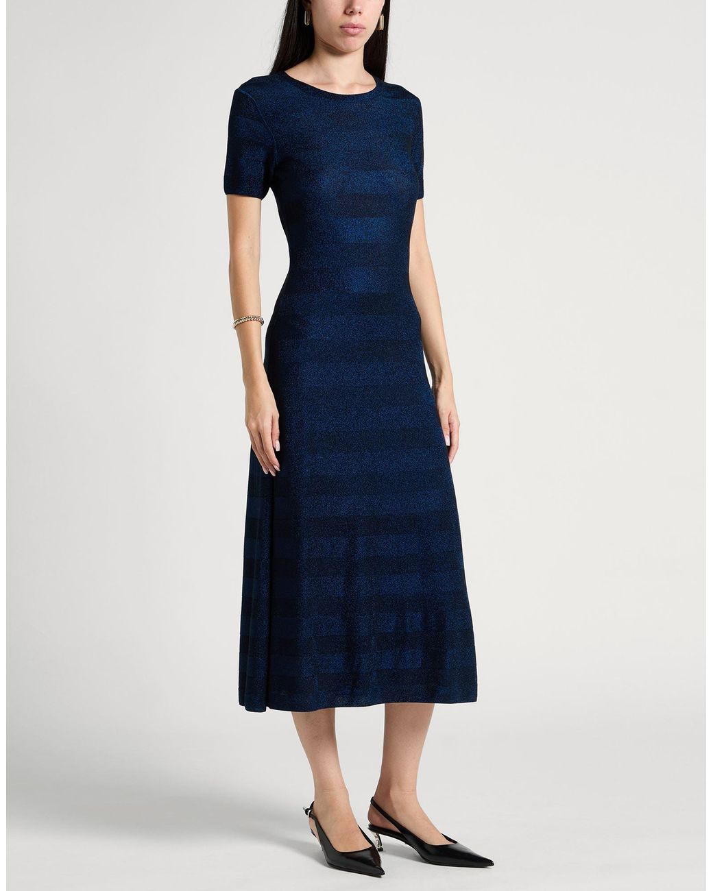 Emporio Armani Blue Midi Dress