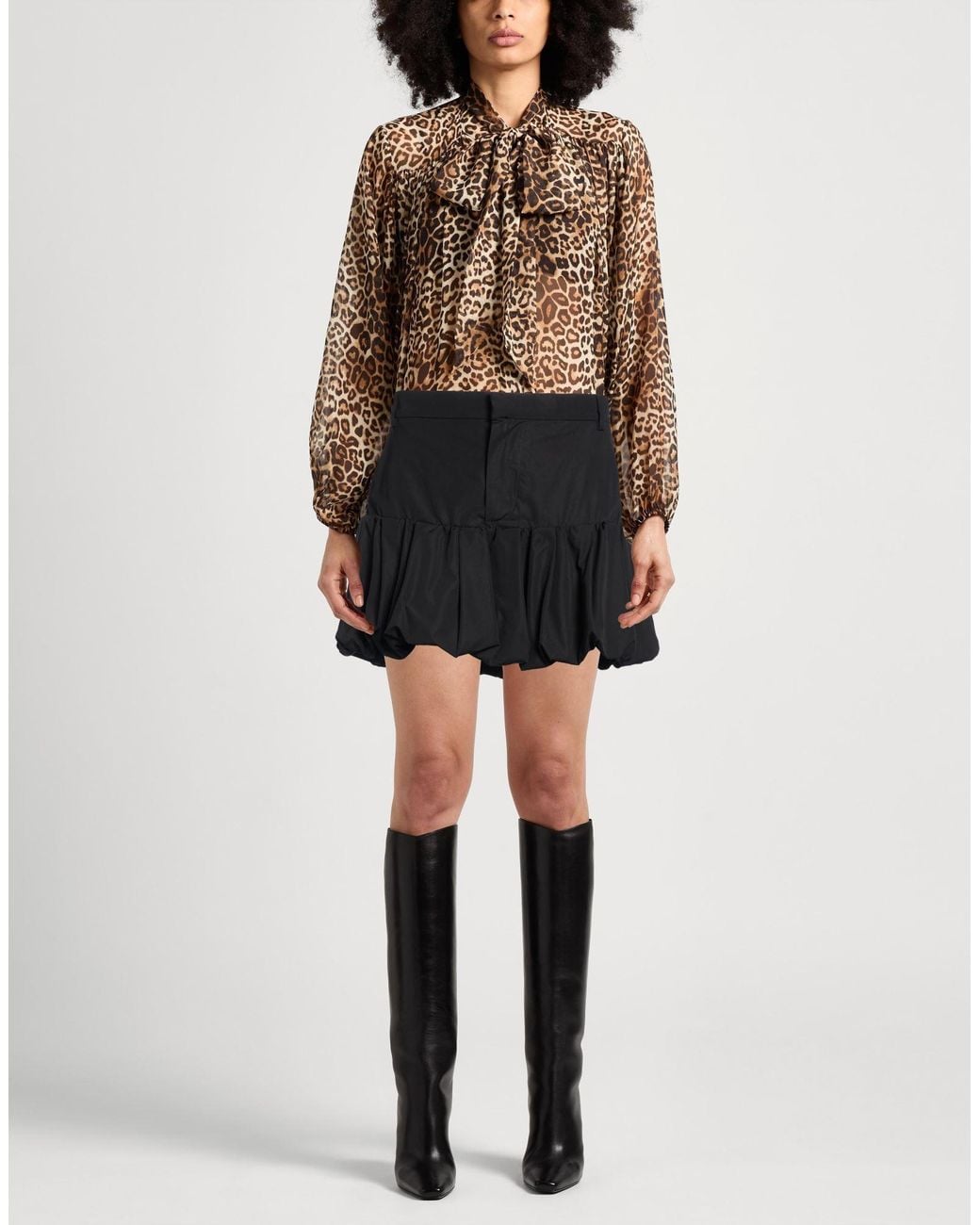 DSquared² Black Mini Skirt Cotton