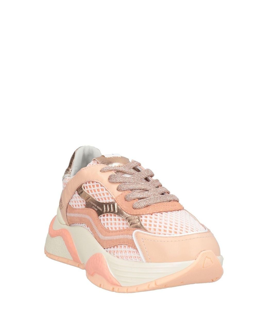 Philippe Model Pink Blush Sneakers Calfskin, Textile Fibers