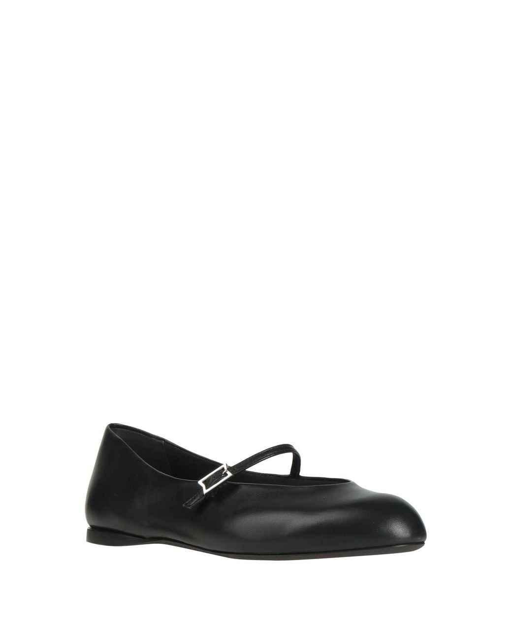 Max Mara Black Ballet Flats Leather
