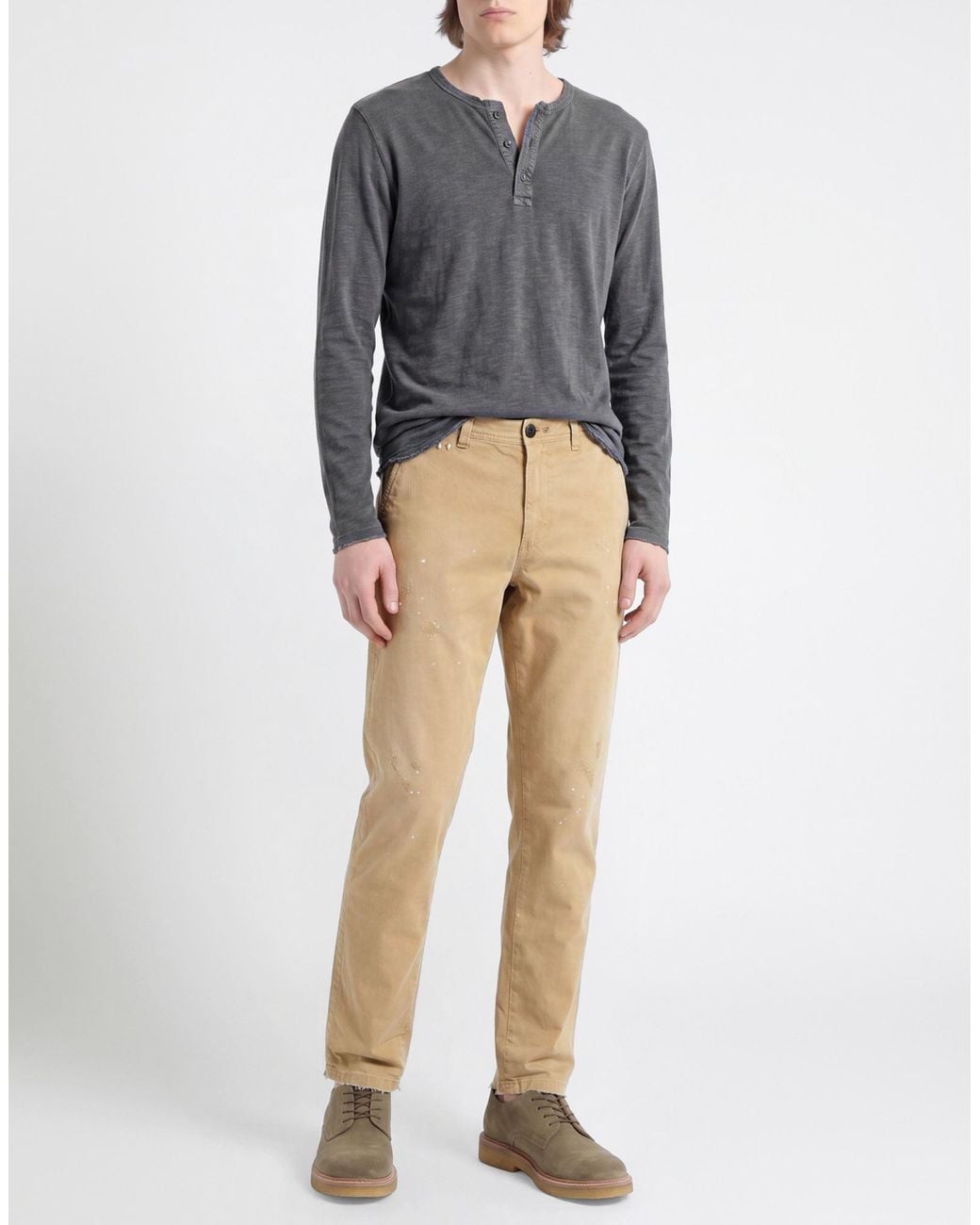 Tramarossa Natural Pants Cotton, Elastane for men