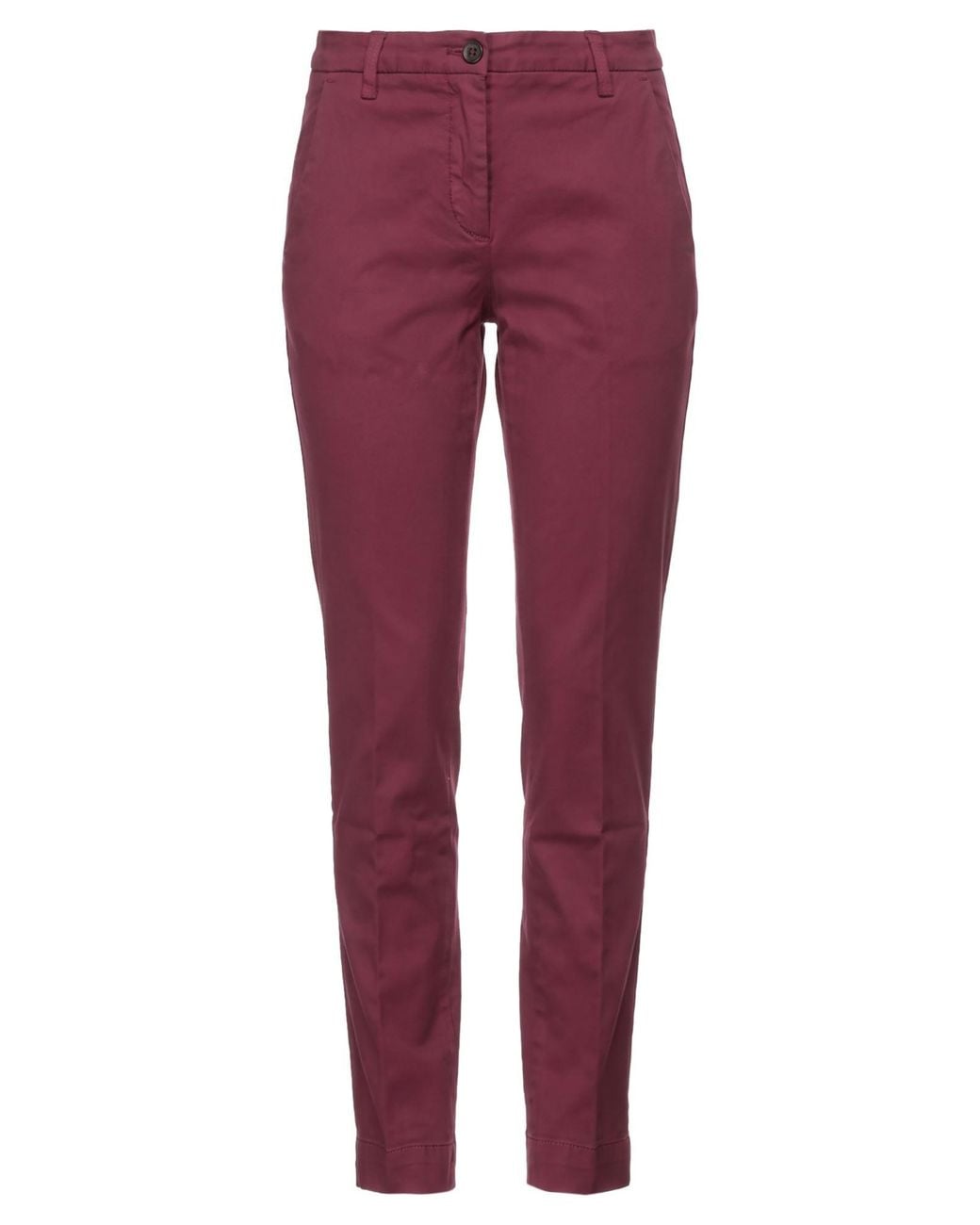 Briglia 1949 Red Burgundy Pants Cotton, Elastane
