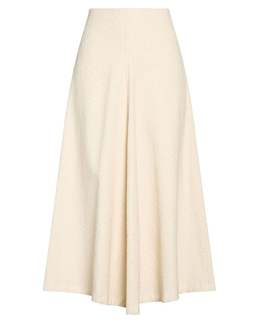 Studio Nicholson White Midi Skirt
