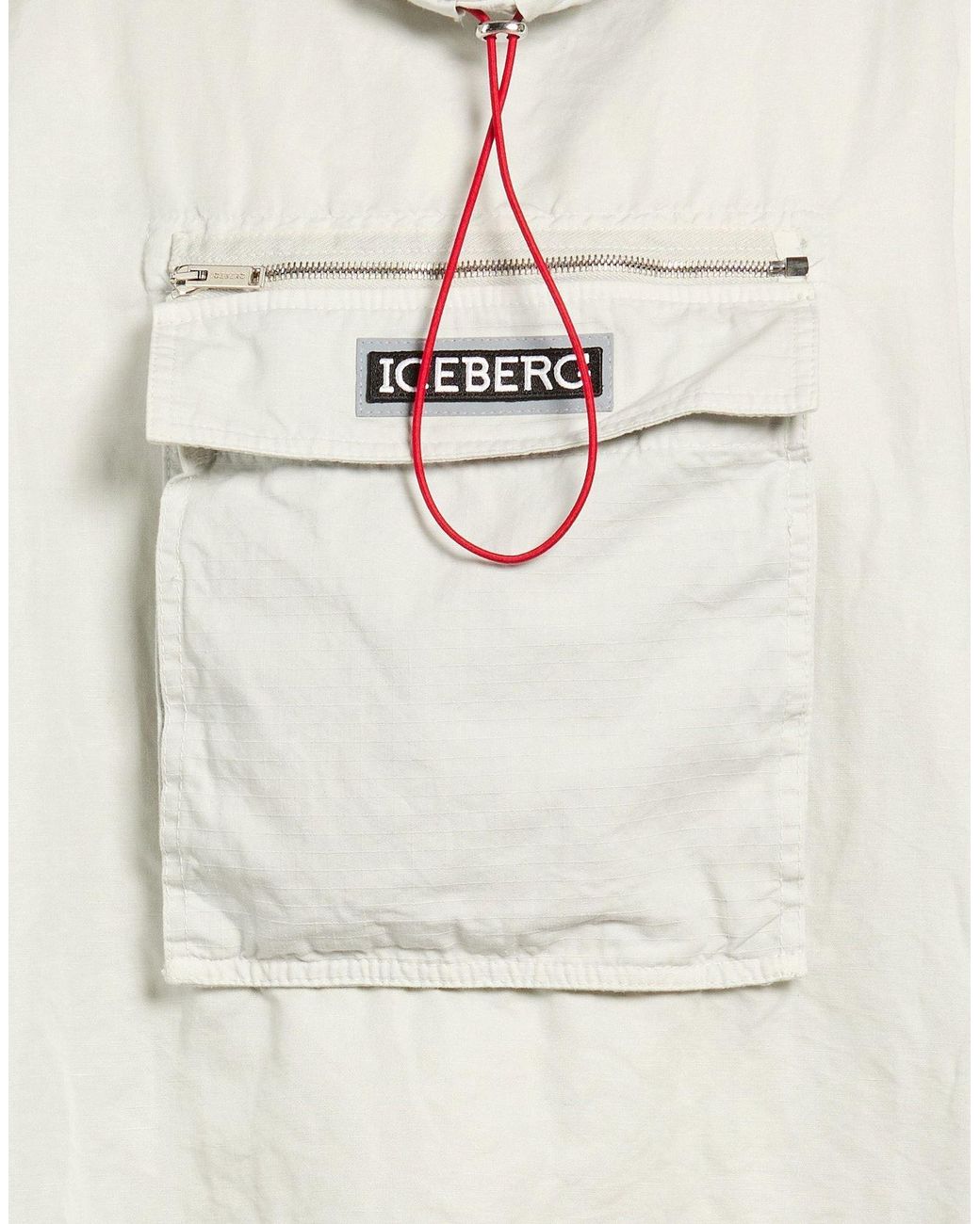 Iceberg White Light Jacket Linen, Cotton for men