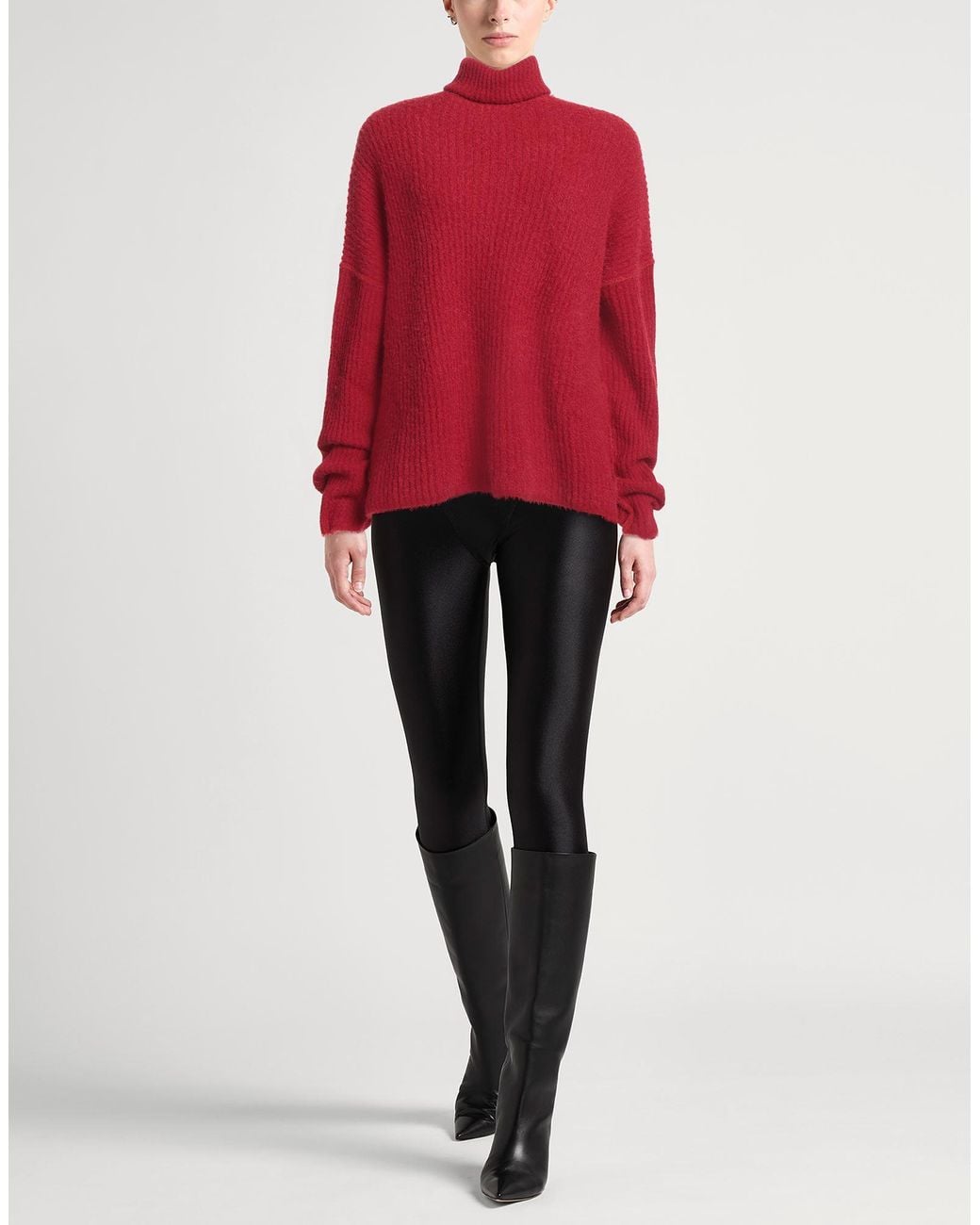 Uma Wang Red Rollkragenpullover