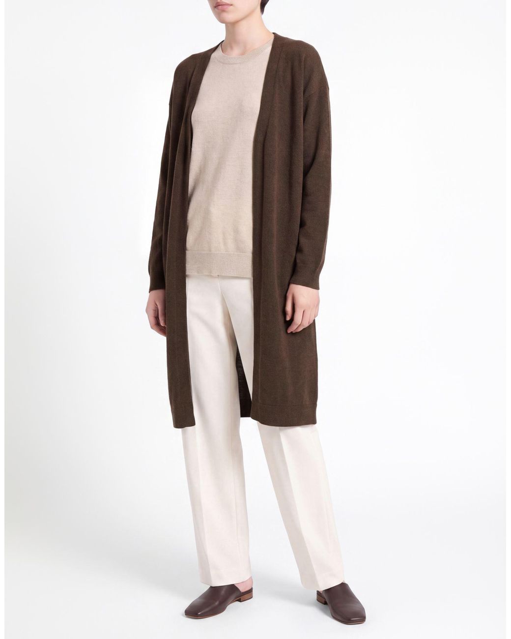 Deha Brown Cardigan Polyester, Wool, Viscose, Cashmere
