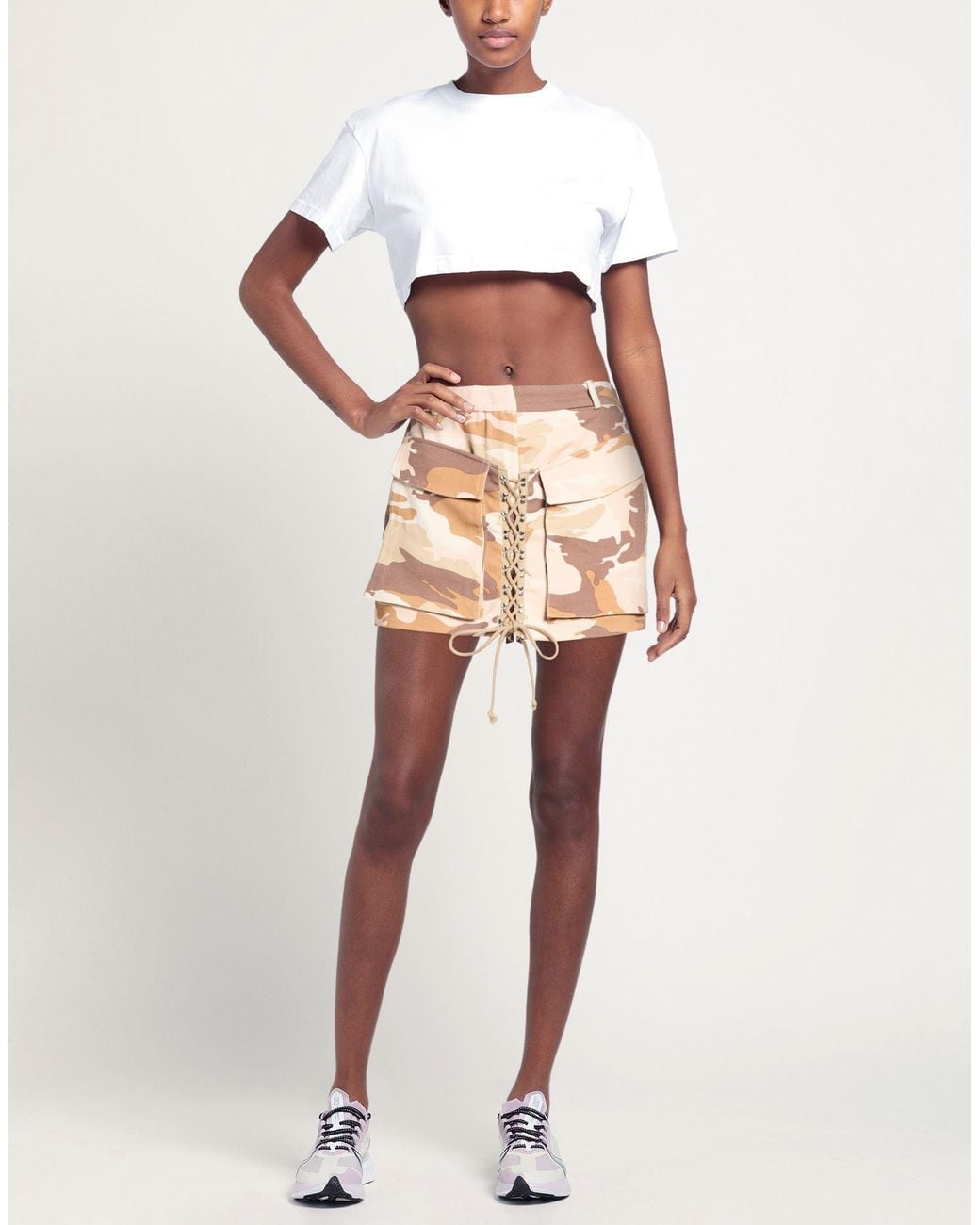Jijil Natural Denim Shorts Cotton, Elastane
