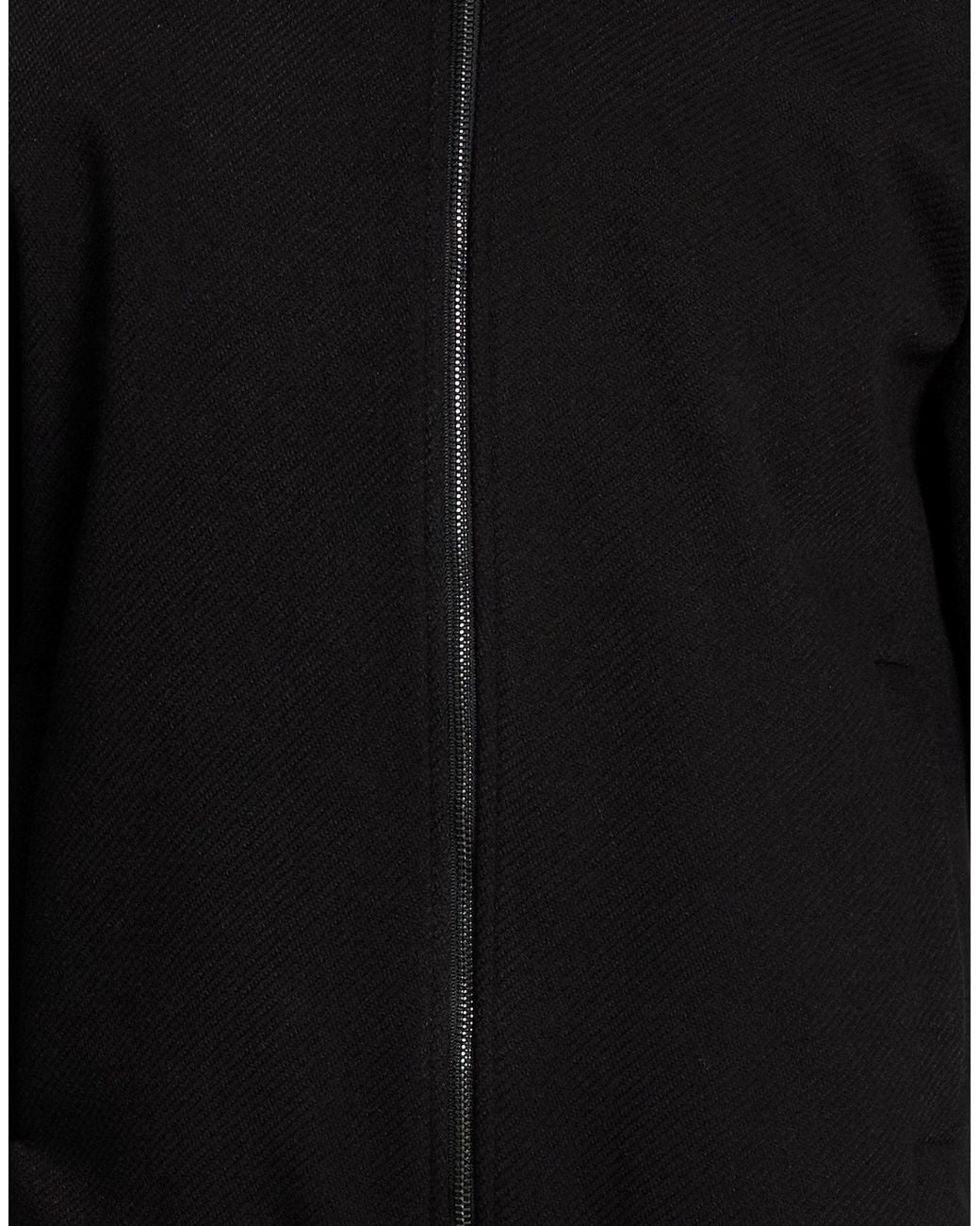 Exte Black Jacket Polyester, Viscose, Wool for men