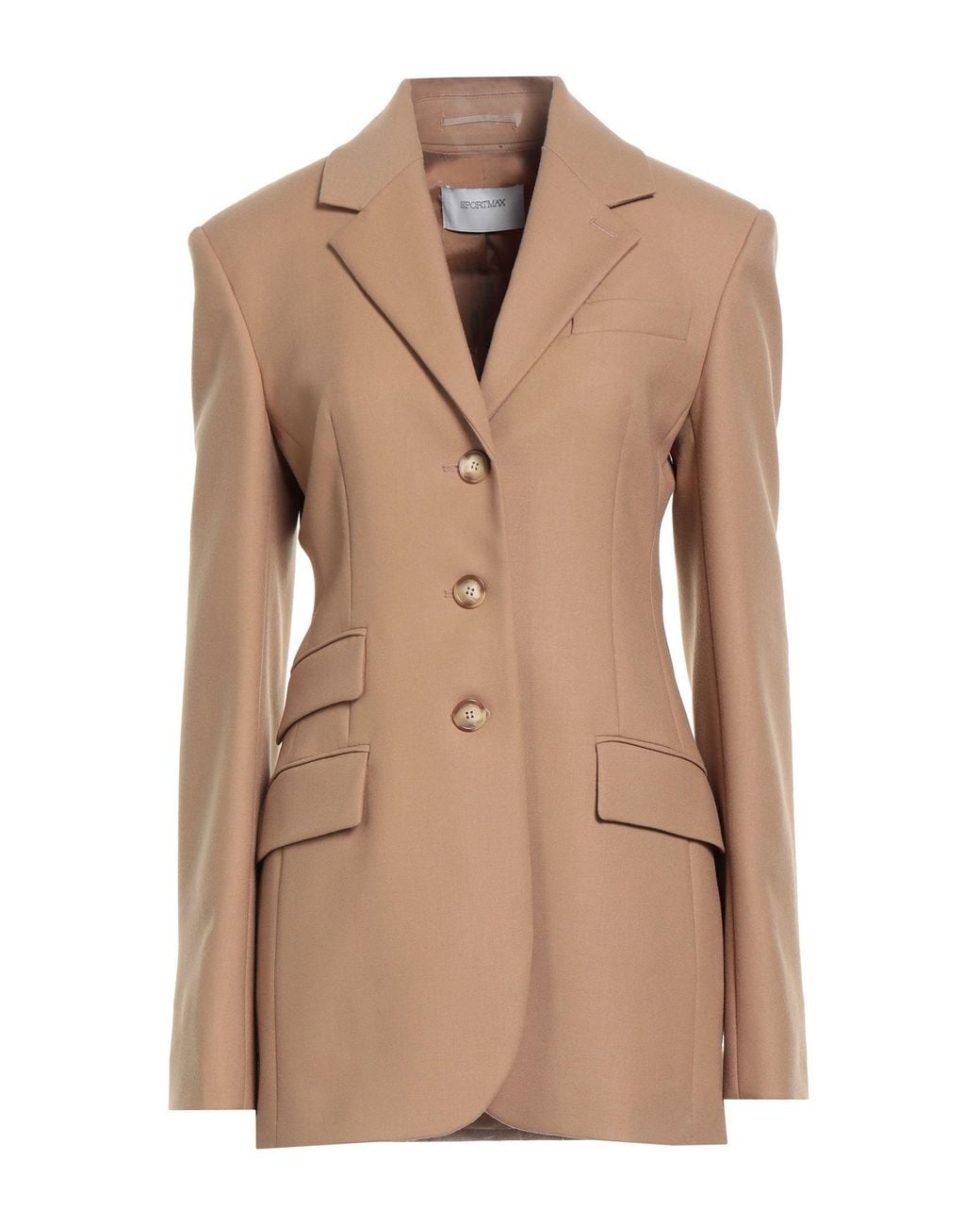 Sportmax Natural Blazer Virgin Wool, Elastane