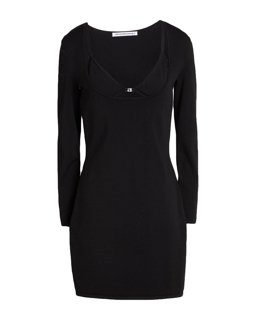 T By Alexander Wang Black Mini Dress