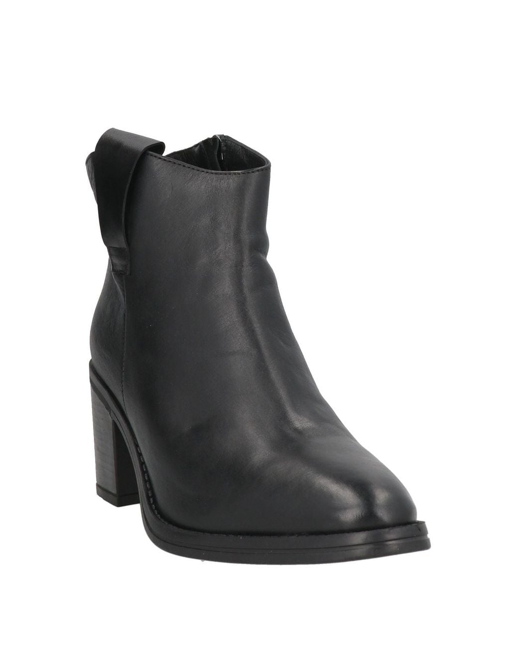 SOFIA MARE Black Ankle Boots Leather