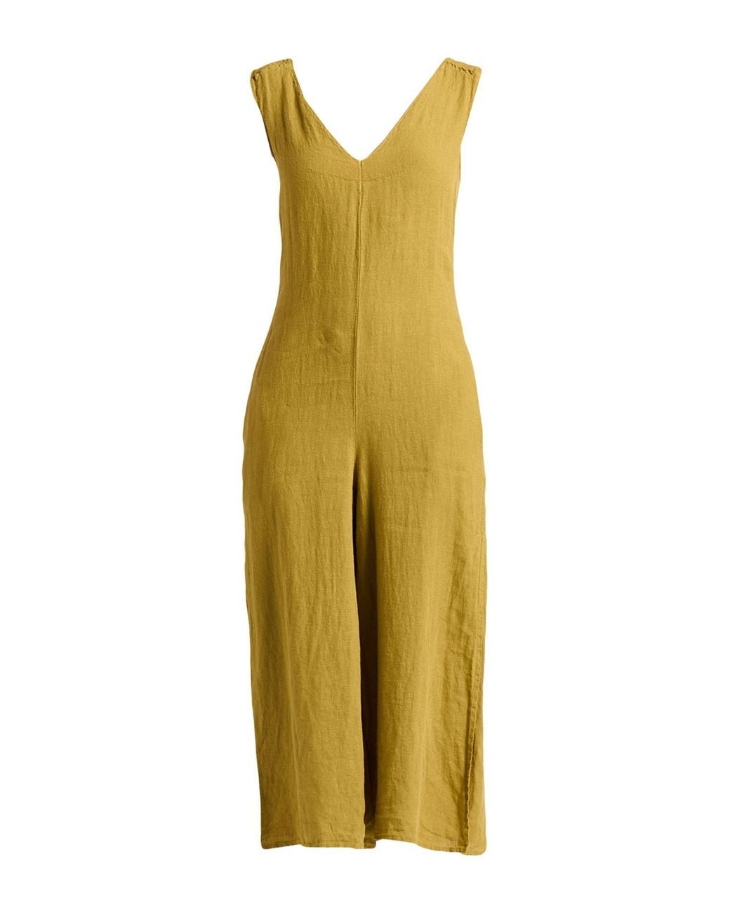 ALESSIA SANTI Yellow Jumpsuit Linen