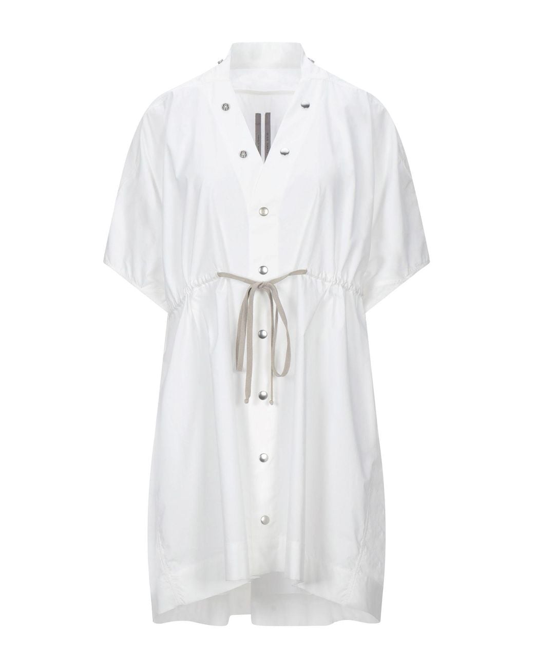 Rick Owens White Shirt Dress