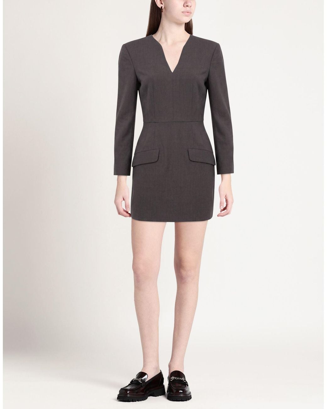 ALESSIA SANTI Blue Mini Dress Polyester, Viscose, Elastane