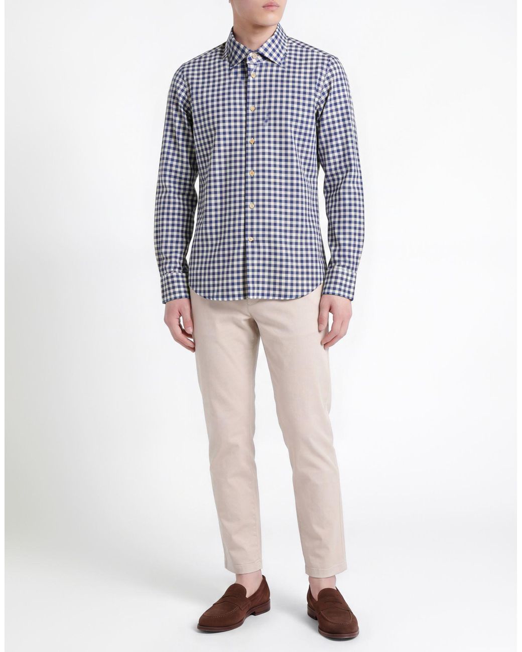 Alessandro Gherardi Blue Shirt Cotton for men