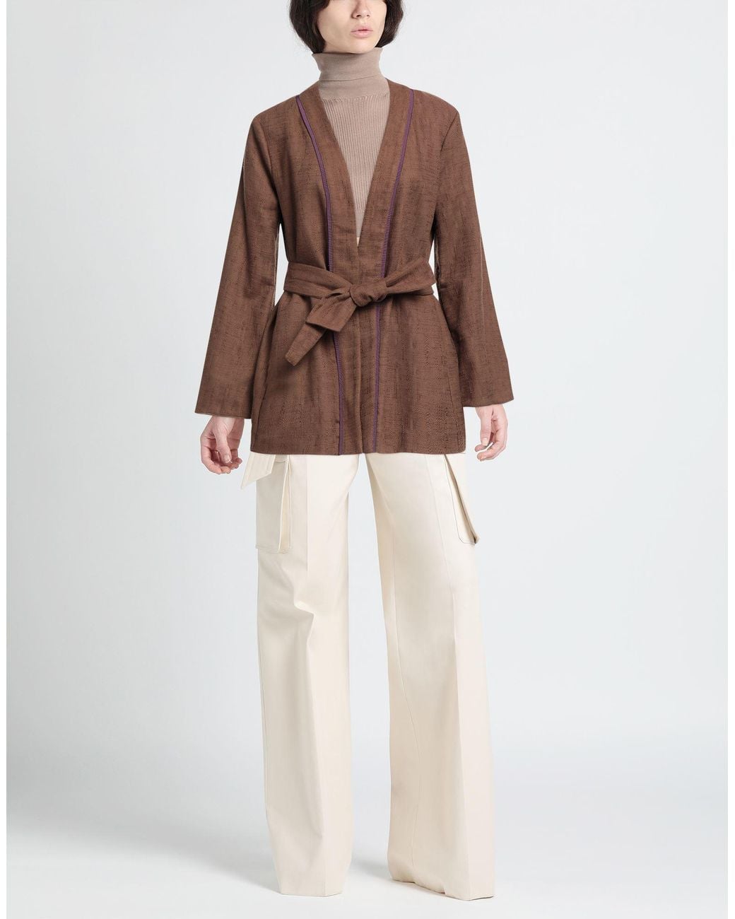 Veste et Blouson Maliparmi en coloris Brown