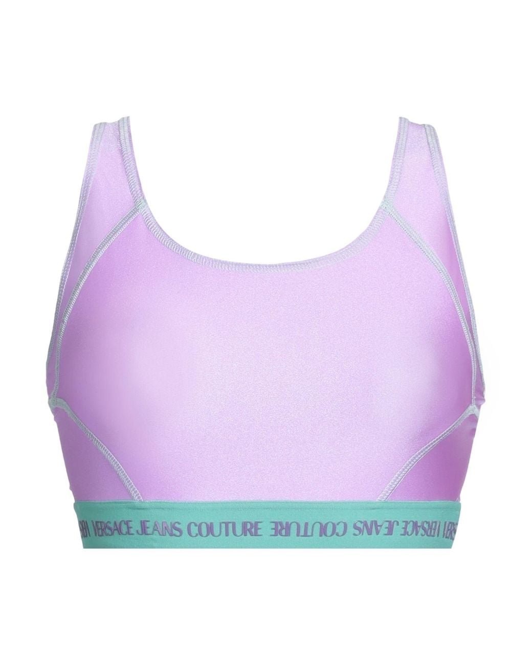 Versace Jeans Couture Purple Top Polyamide, Elastane