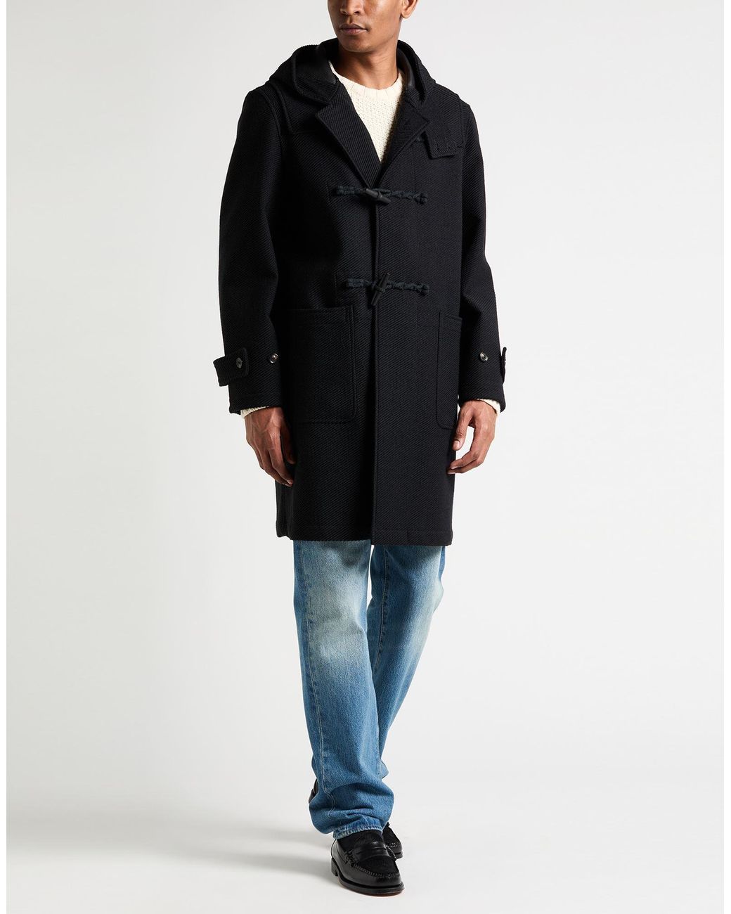 Lardini Black Coat for men