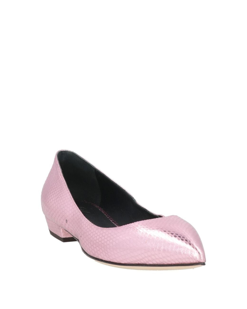 Giuseppe Zanotti Pink Ballet Flats Leather