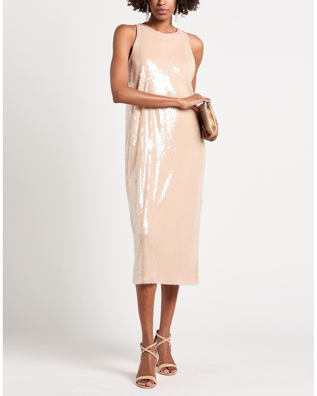 Vestido Midi 8pm de color Natural
